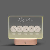 Znamení zvěrokruhu Naše rodina 2-5 členů Lampa LED